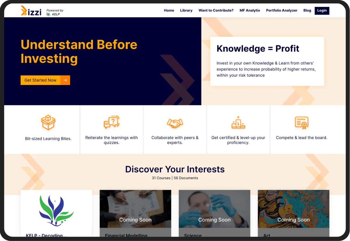 e-learning platform for BFSI - Our Work