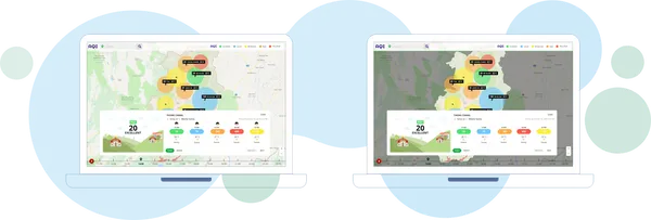 Realtime AQI Monitoring Progressive Web App Screenshots