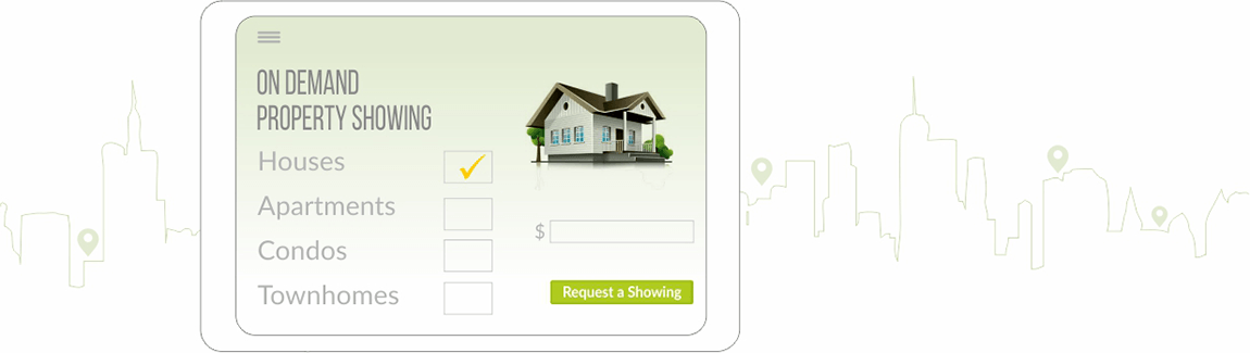 On-demand property showings