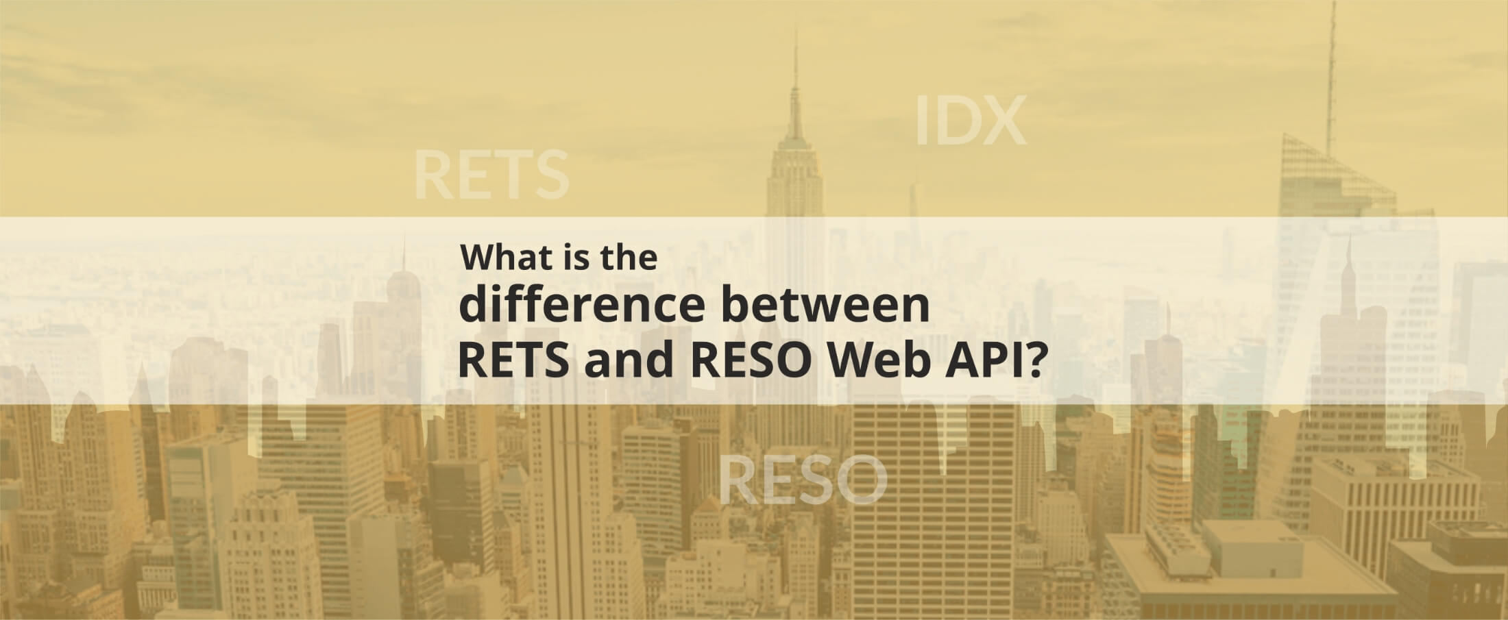 Difference between RETS and RESO