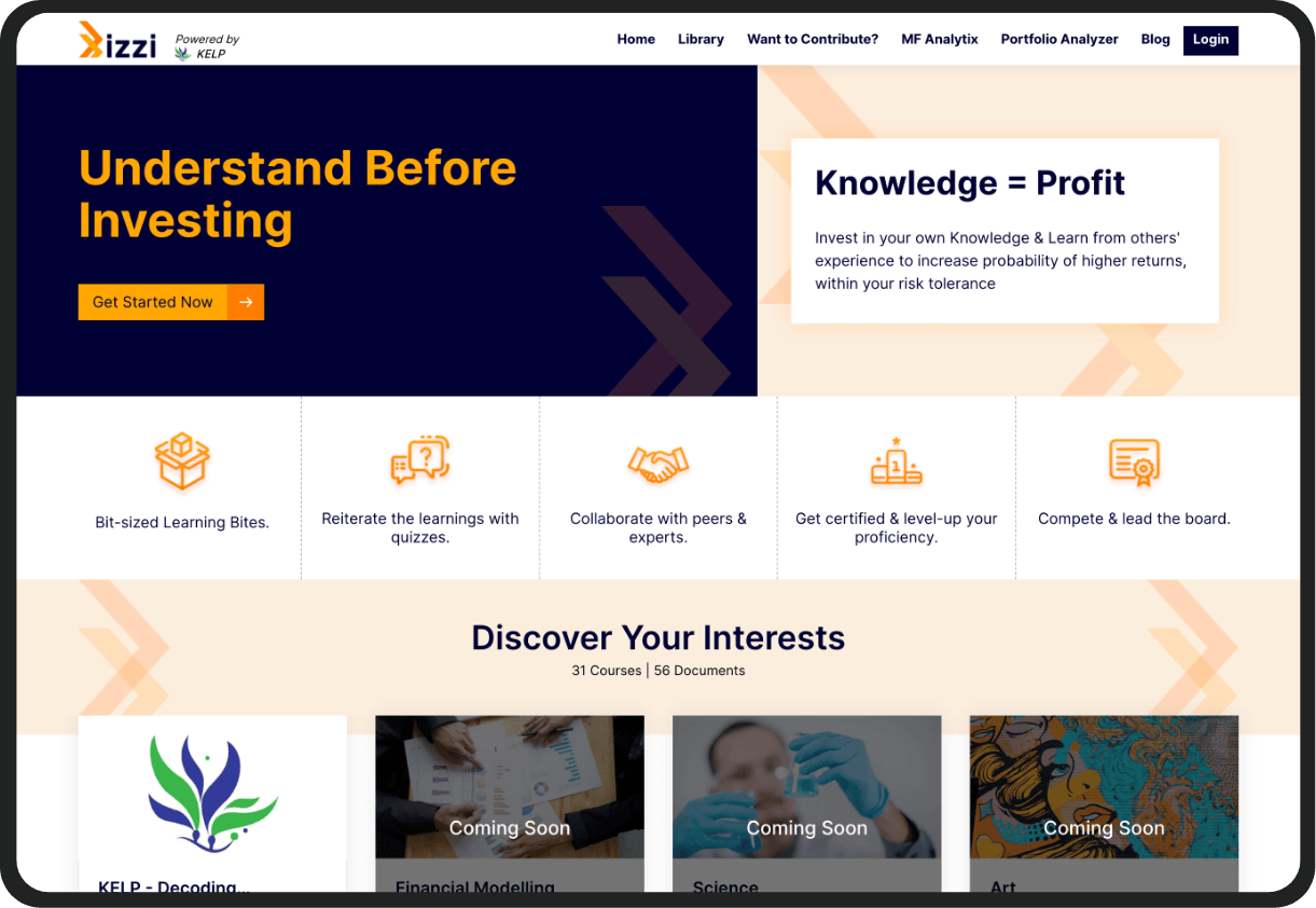 e-learning platform for BFSI - Our Work